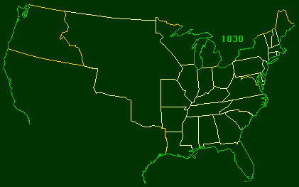 Us Map 1830